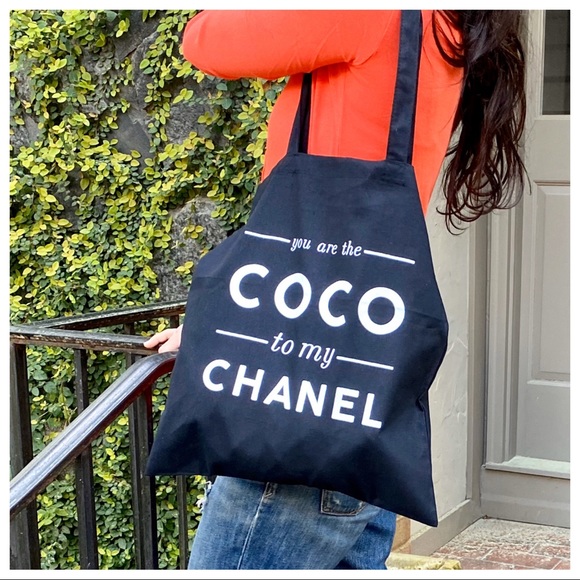 ✨LAST ONES✨CHIC BLACK COTTON TOTE BAG - Picture 3 of 6